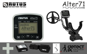 Rutus Alter 71 28DD + 23CC + Odbiornik Słuchawkowy - Wykrywacz metali