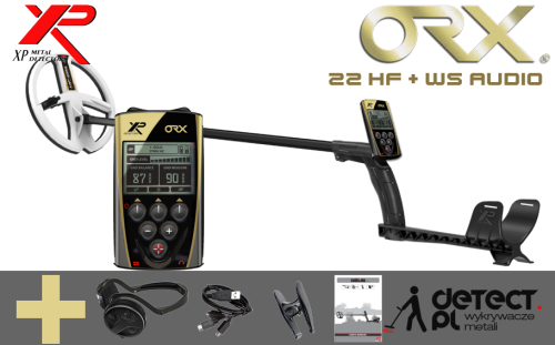 Detektor XP ORX z sondą 22cm HF (9”) + słuchawki WS Audio
