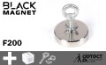 Magnes Neodymowy F200 - Magnes do poszukiwań 200 kg