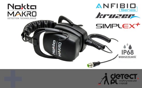 Słuchawki podwodne Nokta Makro do Multi Kruzer, Kruzer, Anfibio, Simplex