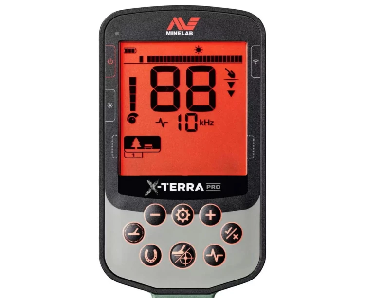 Minelab X-Terra Pro panel