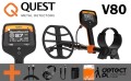 Wykrywacz metalu Quest V80 - zestaw