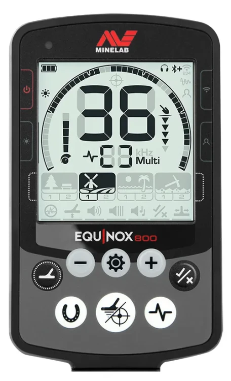 Minelab Equinox 800 - panel