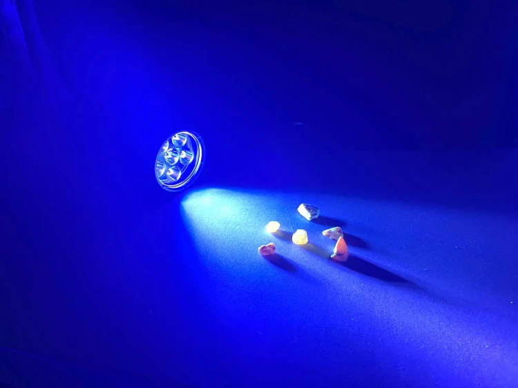 Latarka na bursztyn UV Amber Moon PRO światło