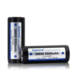 26650 KeepPower 5500mAh Protected Li-Ion 3,7V - 2 szt.  