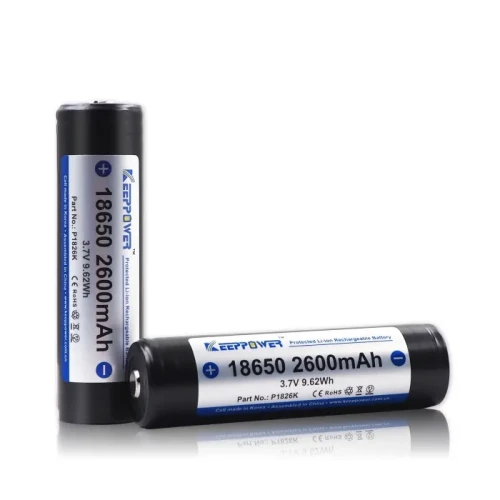 18650 KeepPower 2600mAh Zabezpieczony akumulator Li-Ion 3,7V
