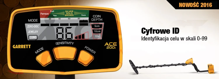 Garrett ACE 200i - funkcje