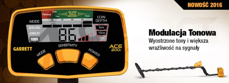 Garrett ACE 200i - funkcje