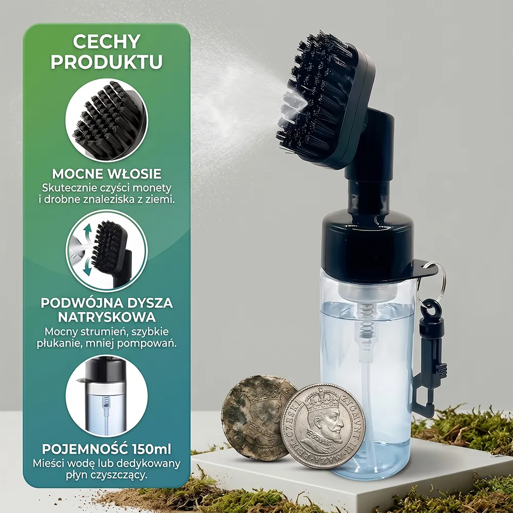 Szczoteczka do czyszczenia znalezisk