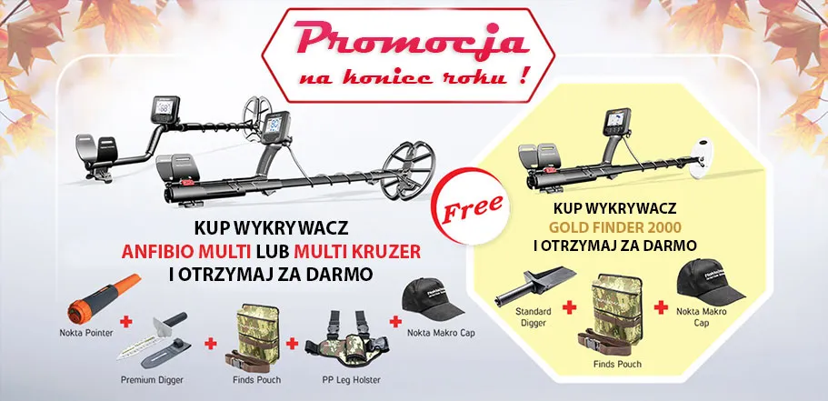 Pointer, kopaczka, kabura, torba na znaleziska  promocja Makro Multi Kruzer